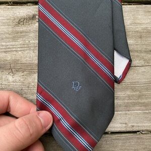 Vintage Christian Dior Striped Tie